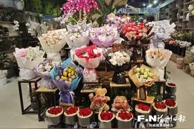 情人节“花”样百出！福州花市浪漫升温图片
