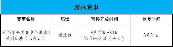 暂停开放公告