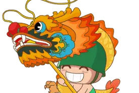 壹粉寻龙记|大红色龙纹汉服穿上身，壹粉：最喜欢这件喜庆又吉祥图片