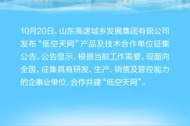 长图站丨招标2.2万架飞行器！依托高速公路路网，山东拟搭建“低空天网”图片