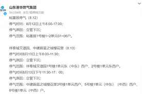 8月12日至16日停气通知！济南多个区域受影响，用户注意做好准备图片