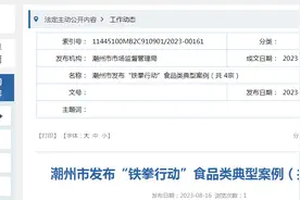 广东省潮州市发布“铁拳行动”食品类典型案例（共4宗）图片