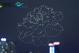 成都送你一朵“芙蓉花”！锦江公园上新“夜秀”场景图片