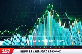 雄安高新区建设发展公司成立注册资本20亿视频封面