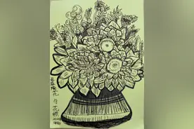 绘画《春天的花》｜烟台中小学生“才艺秀”作品选登图片