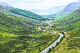 英国最美公路“很萧索”图片