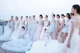 奥帆中心上演海上婚纱秀 The Atelier 2025春夏BRIDAL婚纱系列发布图片