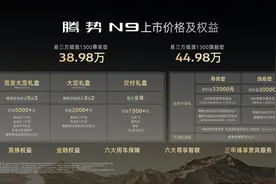 腾势N9上市，38.98万元起售图片