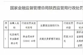 违规！“比亚迪系”金融机构再受处罚！图片