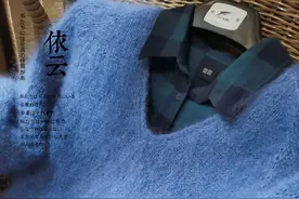 依云Tee，简约又大方的上往下织V领插肩袖毛衣（附教程）图片