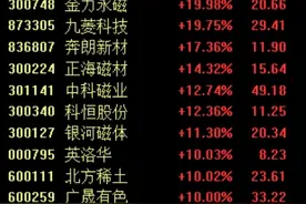 稀土永磁板块盘中异动拉升，机构：重申板块底部向上机会图片
