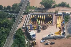 中交中南局：共建西部陆海新通道，平陆运河最大涉铁工程建设攻坚图片