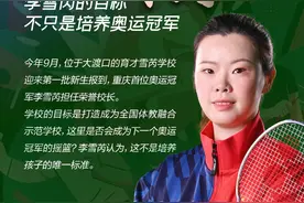 成为“校长”！李雪芮的目标不只是培养奥运冠军图片
