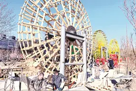 桃林沟村，水车文化园待启图片