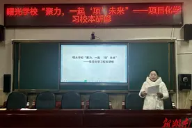 曙光学校：开展“项目化学习”校本研修图片