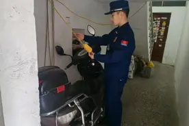 开福消防开展电动自行车安全隐患排查图片