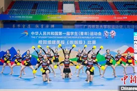 全国学青会健美操（啦啦操）桂林决赛 展现团结体育精神图片