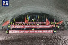 建设进度条更新！大南高速福星隧道全幅贯通图片
