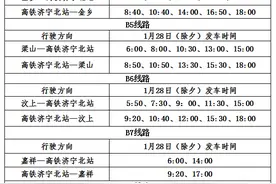 济宁城际公交集团2025年春节期间公交运行安排公布图片