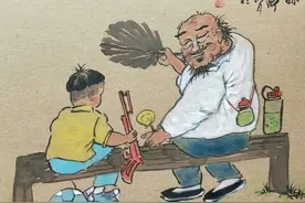 五岁的孙子和爷爷的人生对话图片