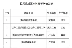 教育部公示！9所新大学来了图片