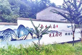 谷城南河镇：创意墙体彩绘 提升乡村颜值图片