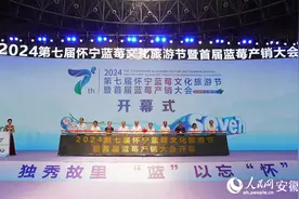第七届怀宁蓝莓文化旅游节暨首届蓝莓产销大会开幕图片