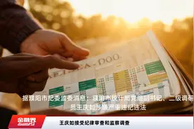 王庆如接受纪律审查和监察调查视频封面
