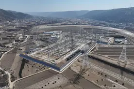“陇电入鲁”配套庆阳北750千伏输变电工程建成投运图片