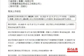 太突然！知名闽系房企即将摘牌！图片