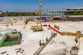 市办实事新进展丨青岛北站东广场枢纽停车及涉高铁区域主体结构封顶图片