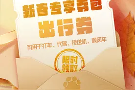 打车 代驾 顺风车 接送机，大象新闻出行券包等你来领！图片