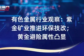 有色金属行业观察：紫金矿业推进环保技改；黄金避险属性凸显视频封面