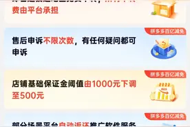 拼多多继续推动“百亿减免”计划，先用后付订单服务费全部降至6折图片