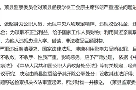 为他人违规办理入学、借读，安徽萧县函授学校工会原主席张昭被开除公职图片