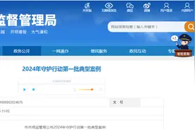 上海市市场监管局公布2024年守护行动第一批典型案例图片