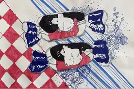 绘画《童年的味道》｜烟台中小学生“才艺秀”作品选登图片