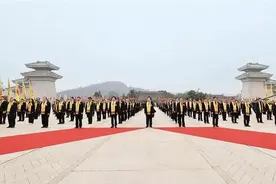 甲辰（2024）年清明公祭轩辕黄帝典礼举行 彭清华蒋作君赵一德宋涛马英九郁慕明徐新荣陈存根等参加公祭典礼 赵刚恭读祭文图片