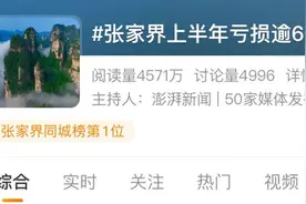 网红景点不赚钱？张家界半年亏损逾6000万元图片