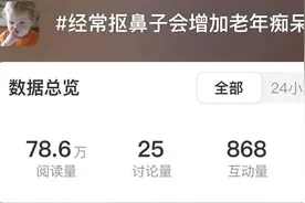 常挖鼻孔会增加患老年痴呆风险？“手下留情”，这个习惯真得改图片
