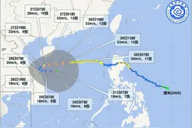 海南省气象局2024年10月26日08时50分继续发布台风四级预警图片