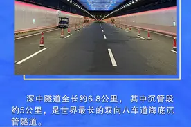 数说深中通道④｜海底沉管隧道世界最长最宽图片