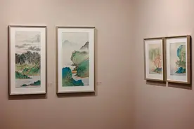 现场｜看这几位上海画家的“日课”与山水画作图片