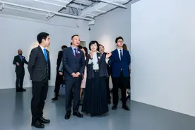 匈牙利抽象艺术双展在重庆悦来美术馆开幕图片