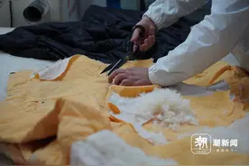 性价比之王！七八件旧羽绒服省出大几千，杭州的羽绒翻新小店好火爆图片