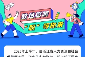 转需，全国多点位多场招聘会，2025年上半年浙江引才计划来了图片