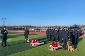 暖城公安：警犬“贝拉”和“Amy”退役，开启新生活！图片