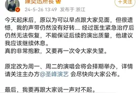 刚刚，陈奕迅道歉：对不起，再一次令大家失望图片