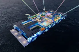 低空经济+休闲海钓，珠海市首台渔旅综合平台“海之舱”开工图片