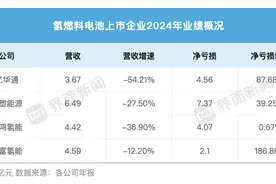 四大龙头亏损18亿！氢燃料电池仍未走出商业化困局图片